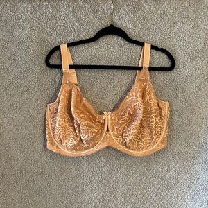 Panache Sculptresse Underwire Lace Bra in Warm Tan
